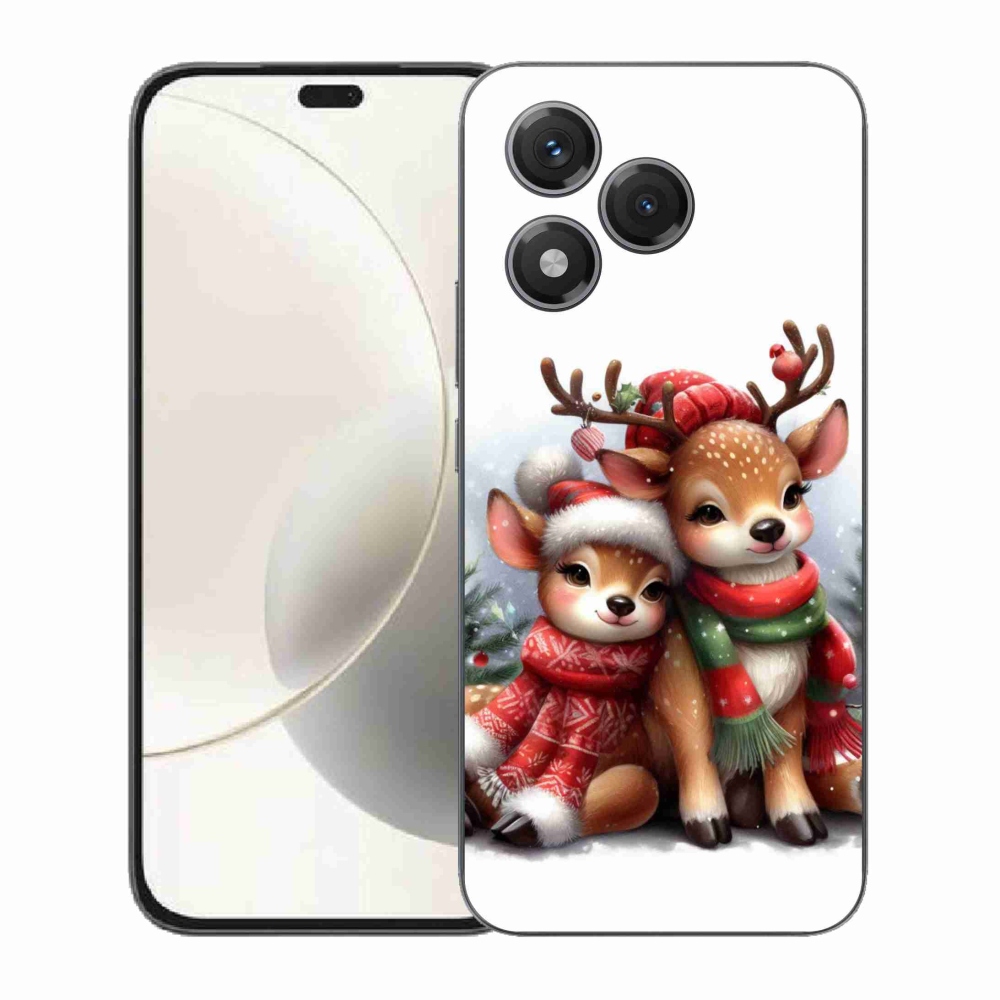 Gelový kryt mmCase na Honor 400 Lite - vánoční sobi