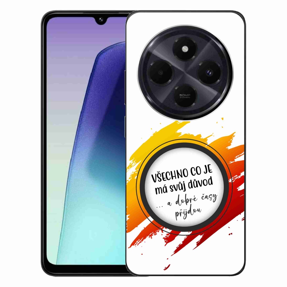 Gelový kryt mmCase na Xiaomi Redmi 14C/Poco C75 - citát 3 bílé pozadí