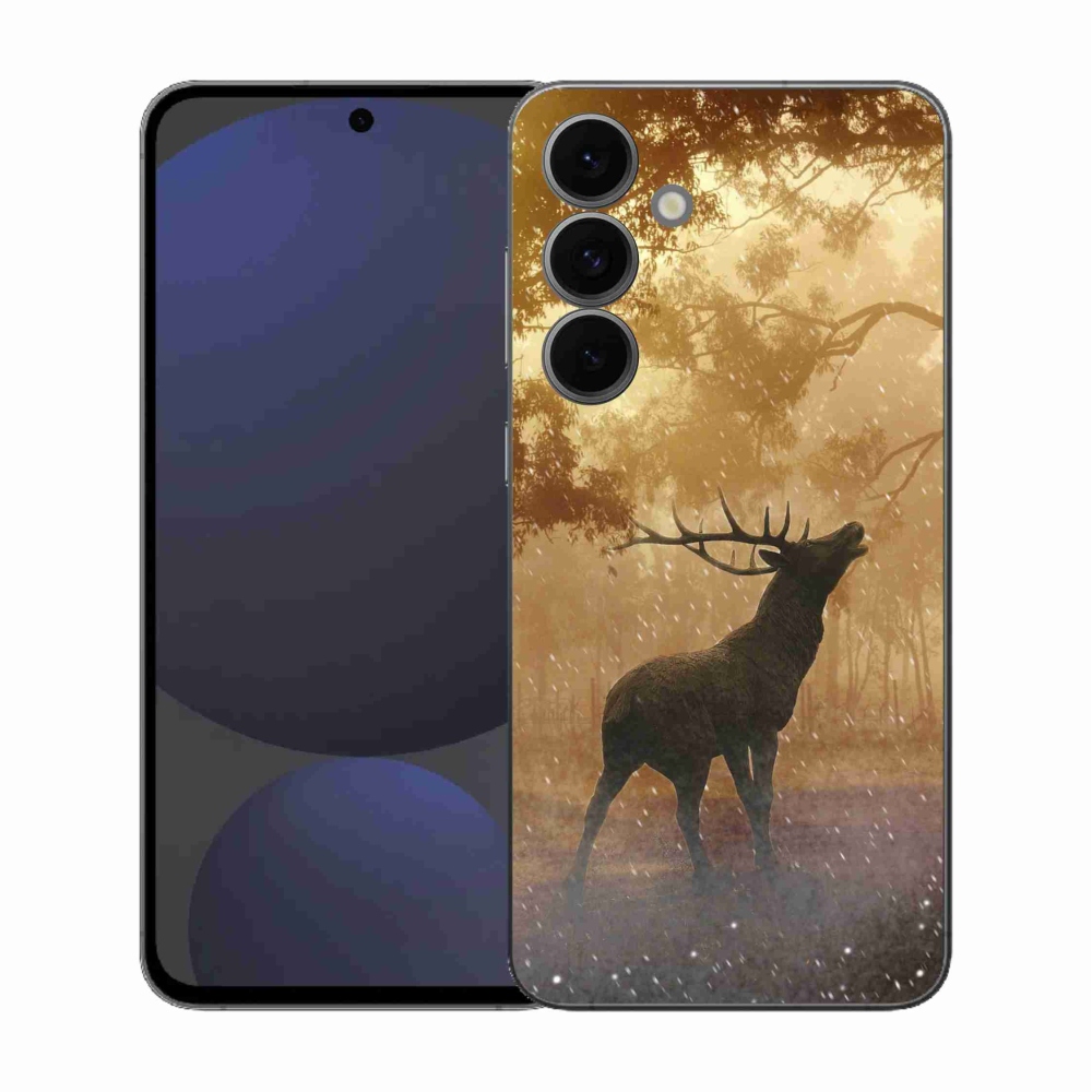 Gelový kryt mmCase na Samsung Galaxy S25 FE - jelen v říji