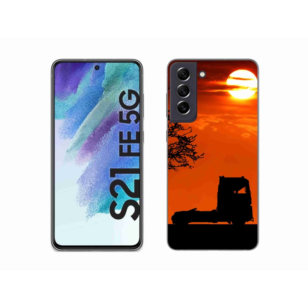 Gelový kryt mmCase na Samsung Galaxy S21 FE 5G - kamion 3