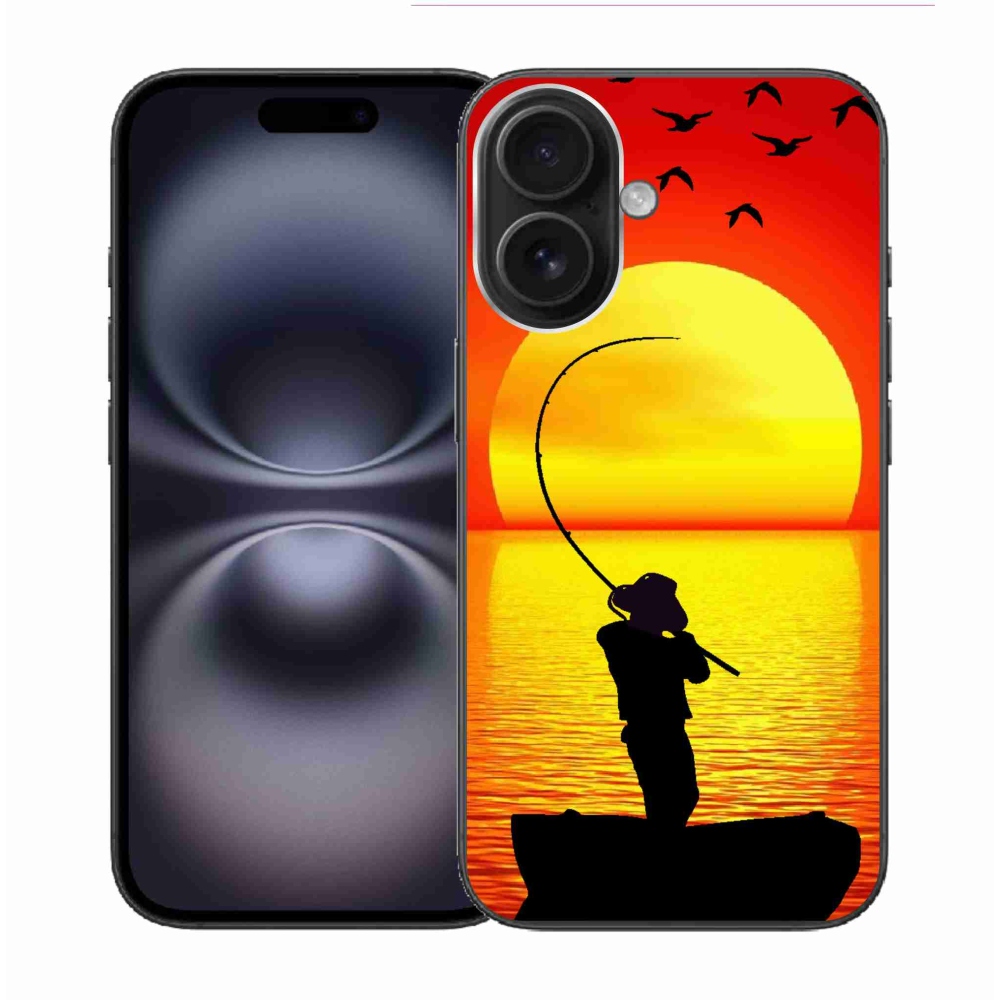 Gelový kryt mmCase na iPhone 16 - rybaření