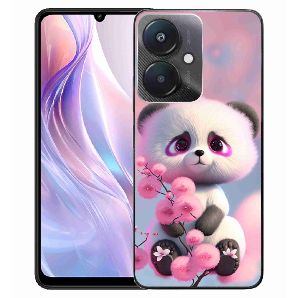 Gelový kryt mmCase na Xiaomi Redmi 13C 5G - roztomilá panda 1