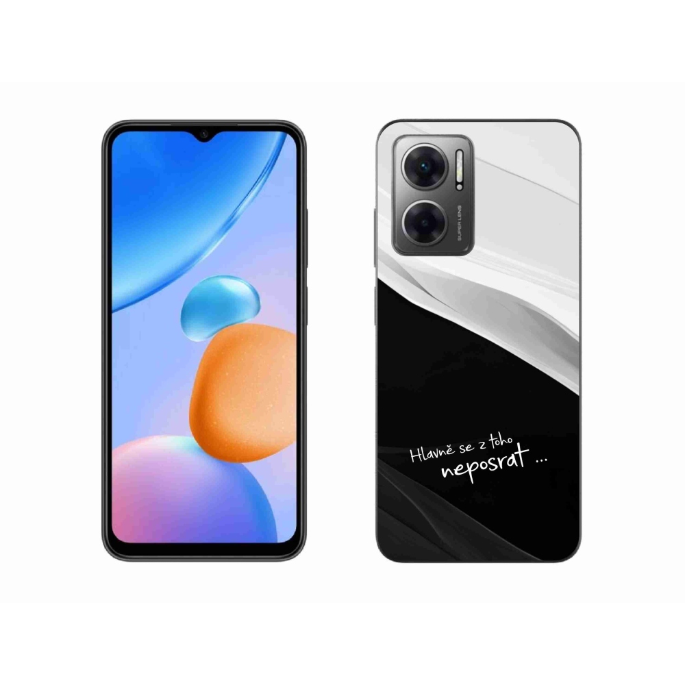 Gelový kryt mmCase na Xiaomi Redmi 10 5G - vtipný text 13 černobílé pozadí