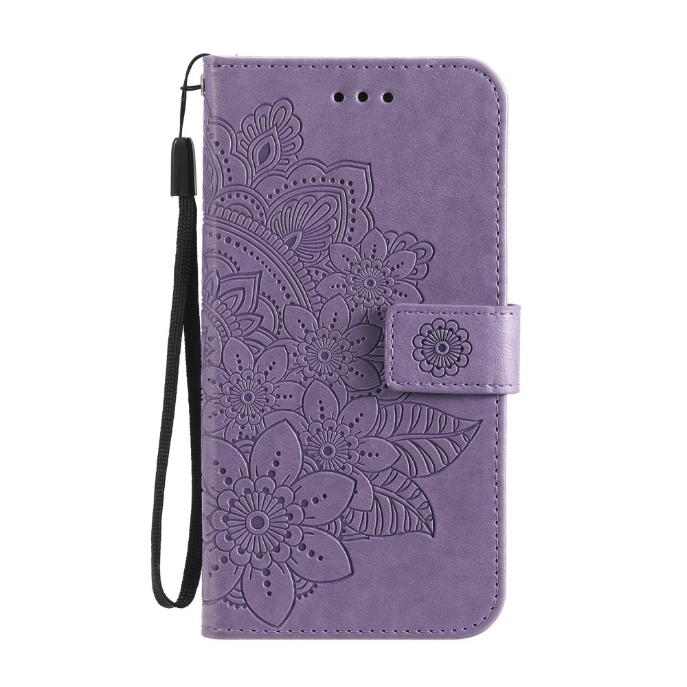 Mandala knížkové pouzdro na Vivo V50 Lite 4G/5G - fialové