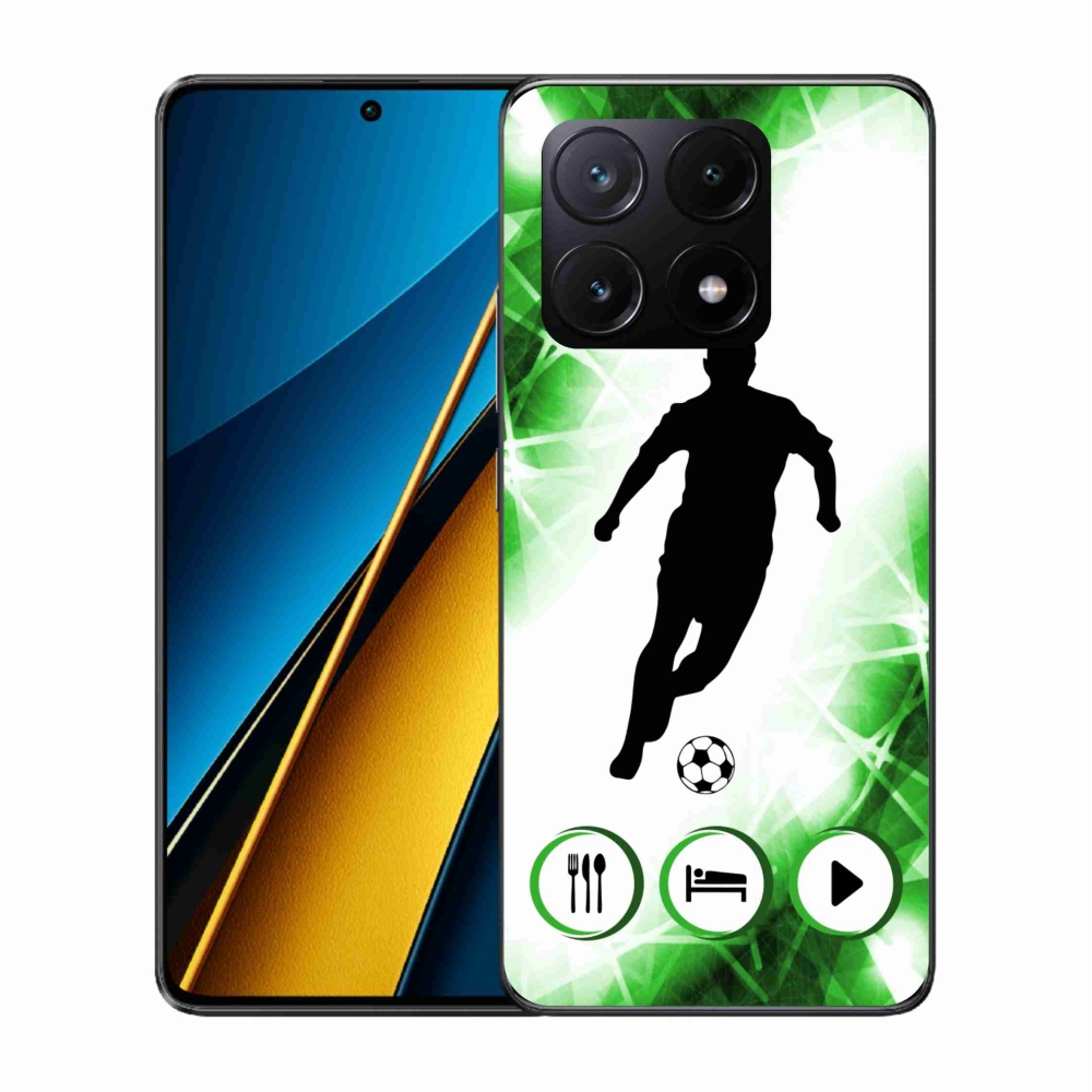 Gelový kryt mmCase na Xiaomi Poco X6 Pro 5G - fotbalista