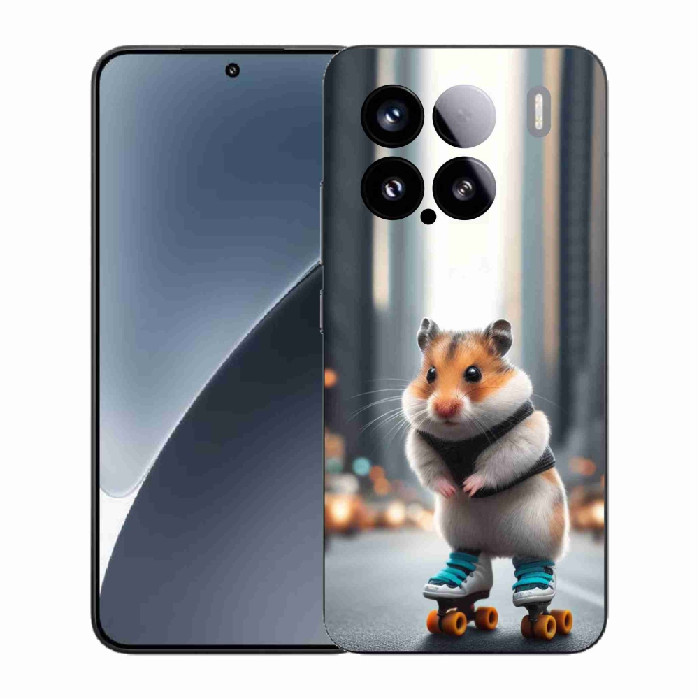 Gelový kryt mmCase na Xiaomi 15 - křeček na bruslích
