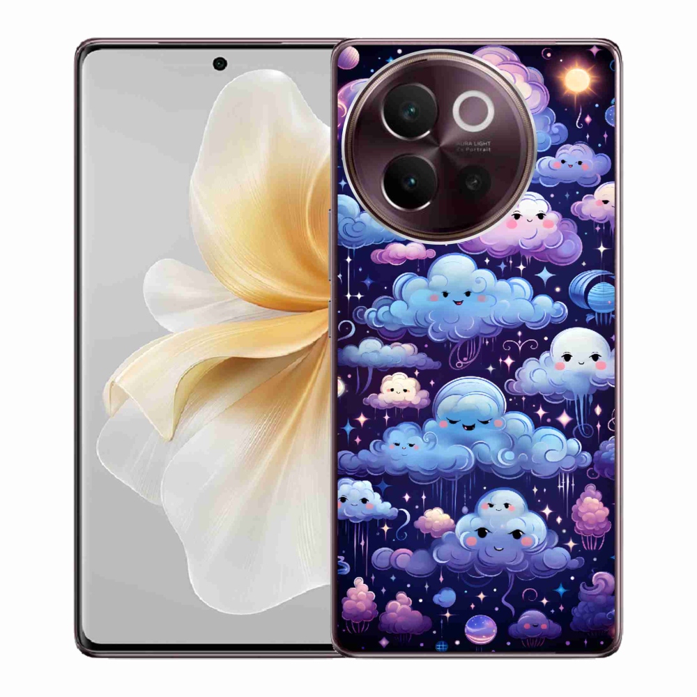 Gelový kryt mmCase na Vivo V40 Lite 5G - mráčky