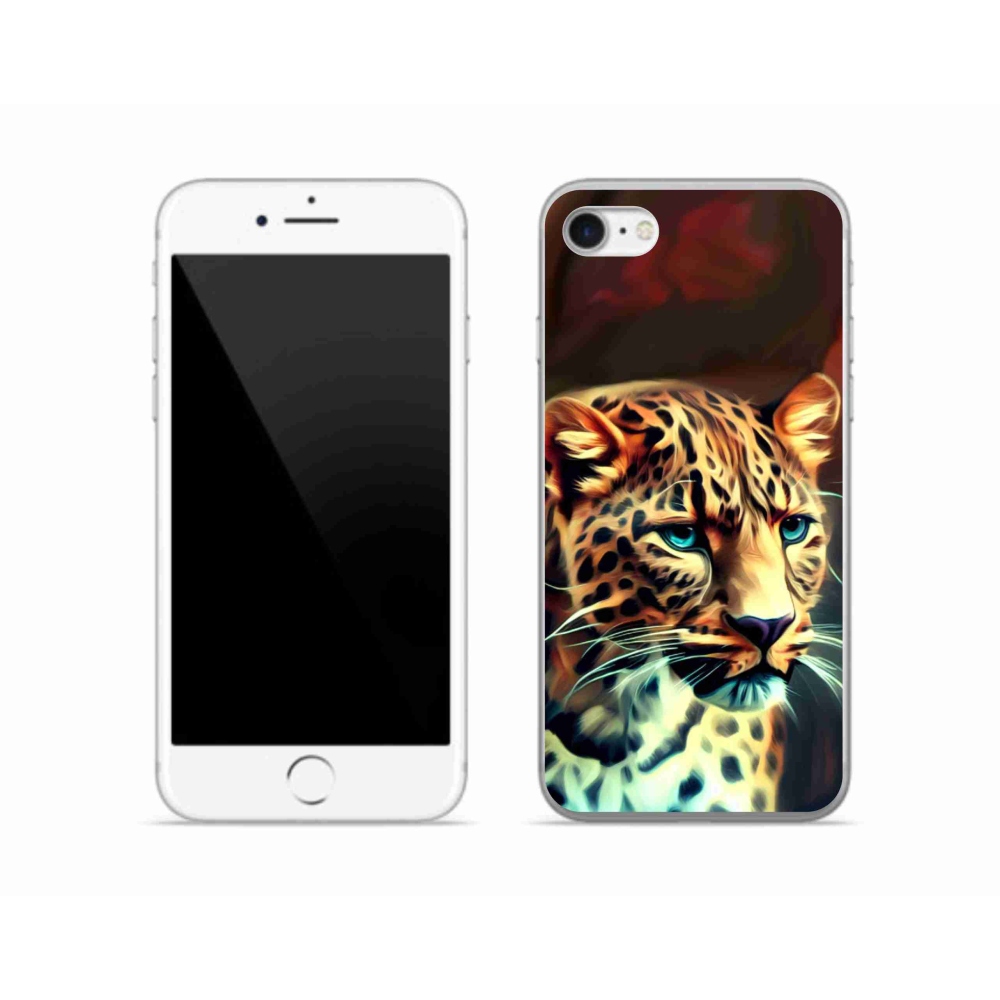 Gelový kryt mmCase na iPhone SE (2022) - leopard