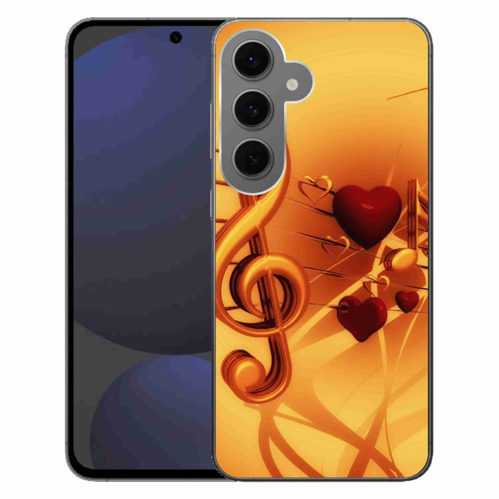 Gelový kryt mmCase na Samsung Galaxy S24 FE - noty