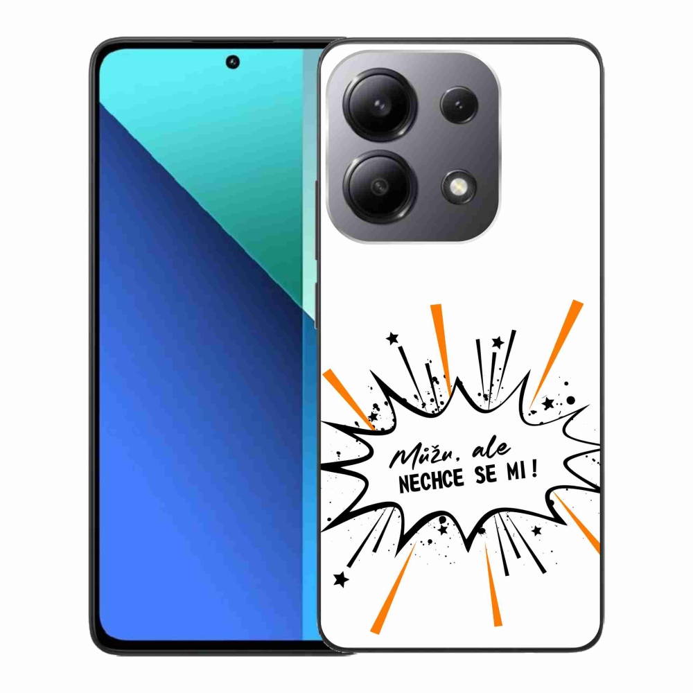 Gelový kryt mmCase na Xiaomi Redmi Note 13 - vtipný text 11 bílé pozadí