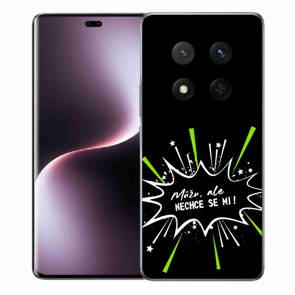 Gelový kryt mmCase na Honor Magic 7 Lite 5G - vtipný text 11 černé pozadí