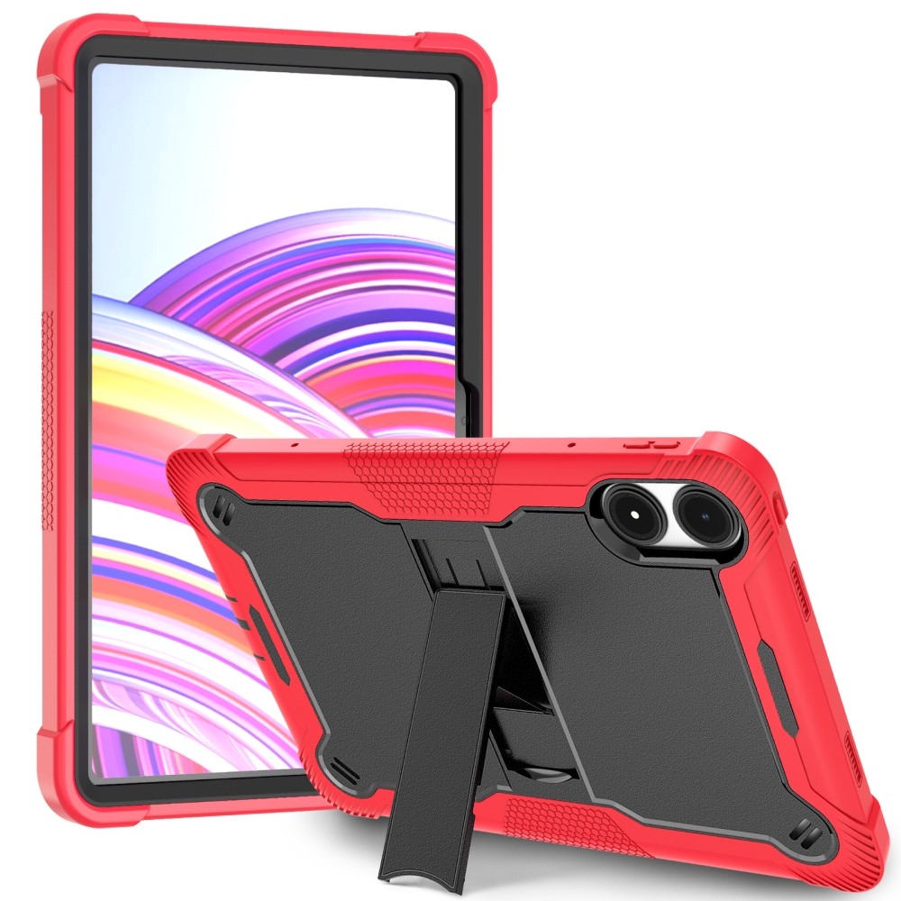 Kick odolný hybridní obal na Xiaomi Redmi Pad Pro 4G/5G - červený/černý
