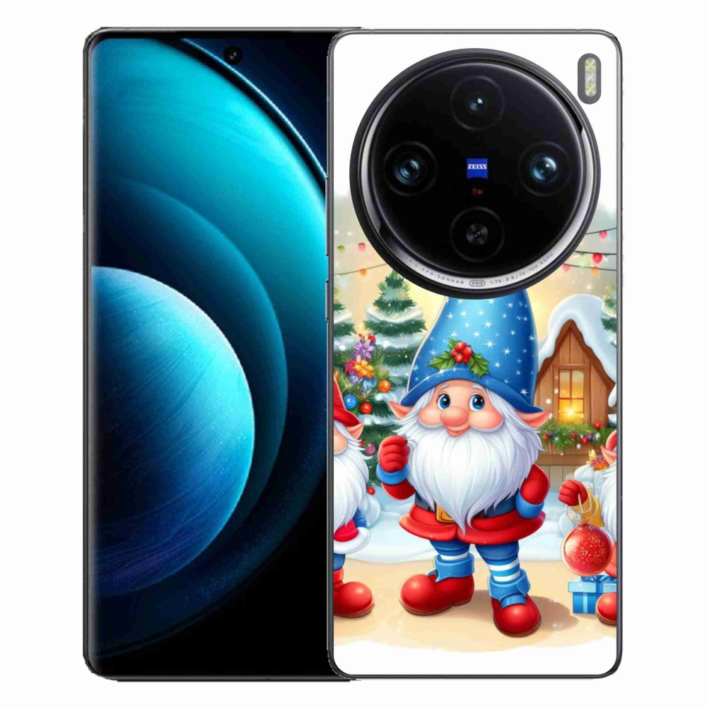 Gelový kryt mmCase na Vivo X100 Pro 5G - vánoční skřítci