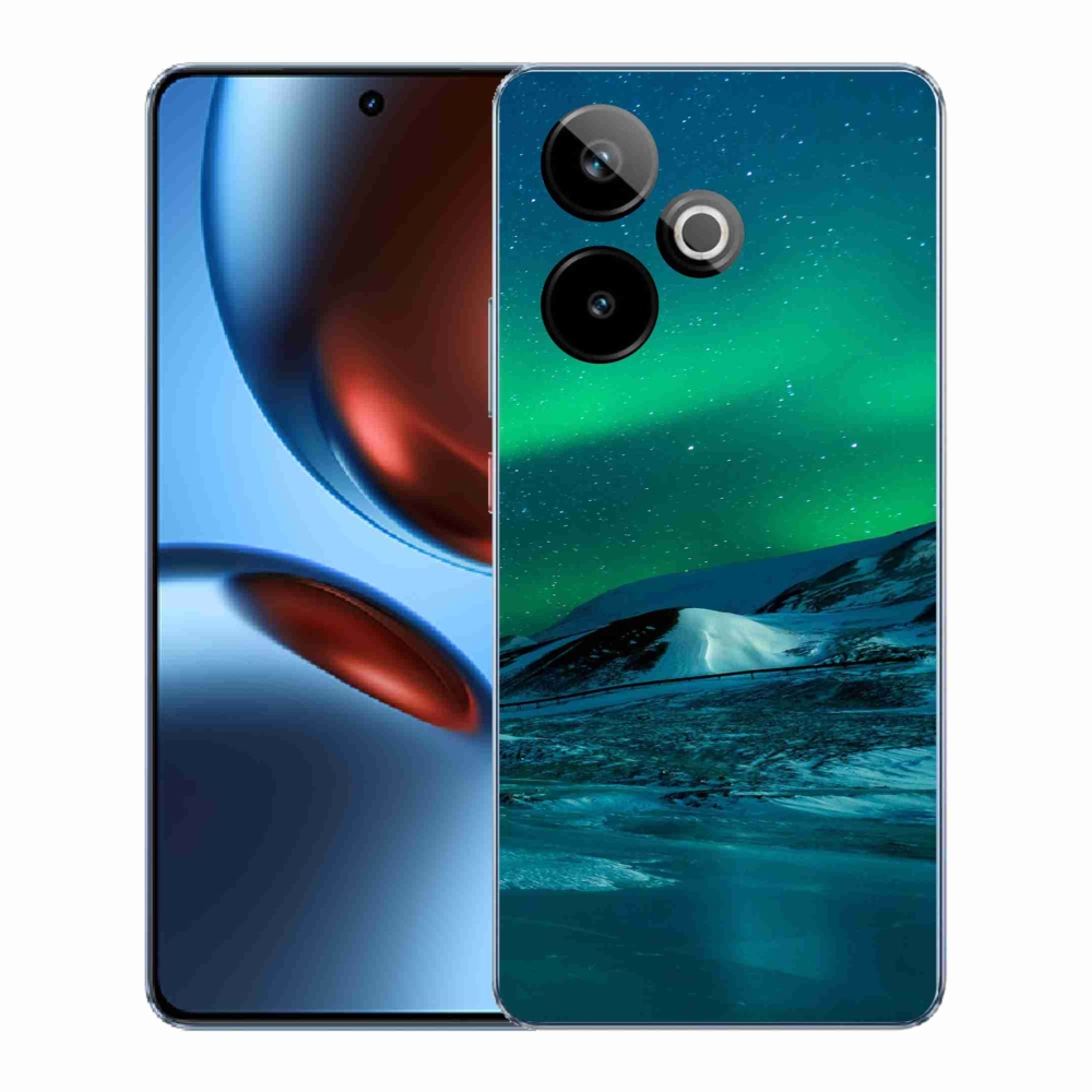 Gelový kryt mmCase na Realme GT 7 5G/GT 7T 5G - polární záře