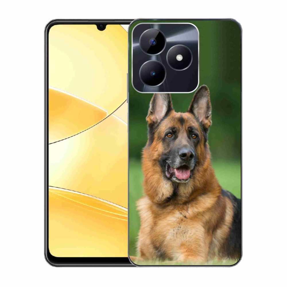 Gelový kryt mmCase na Realme C51/C53 - německý ovčák