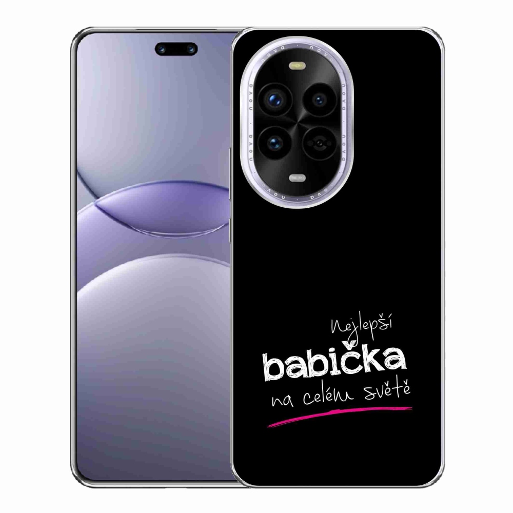 Gelový kryt mmCase na Huawei Nova 13 Pro 5G - nejlepší babička 4 černé pozadí