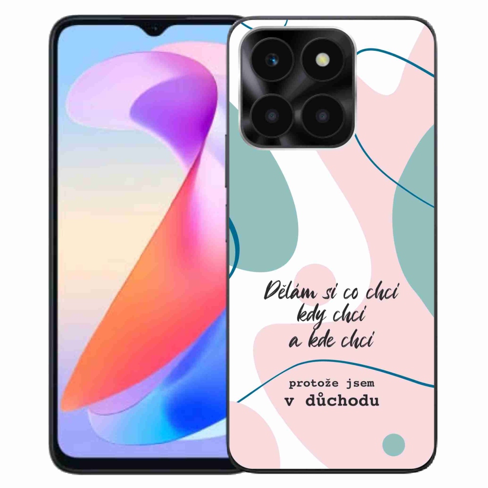 Gelový kryt mmCase na Honor X6a - vtipný text 10 bílé pozadí