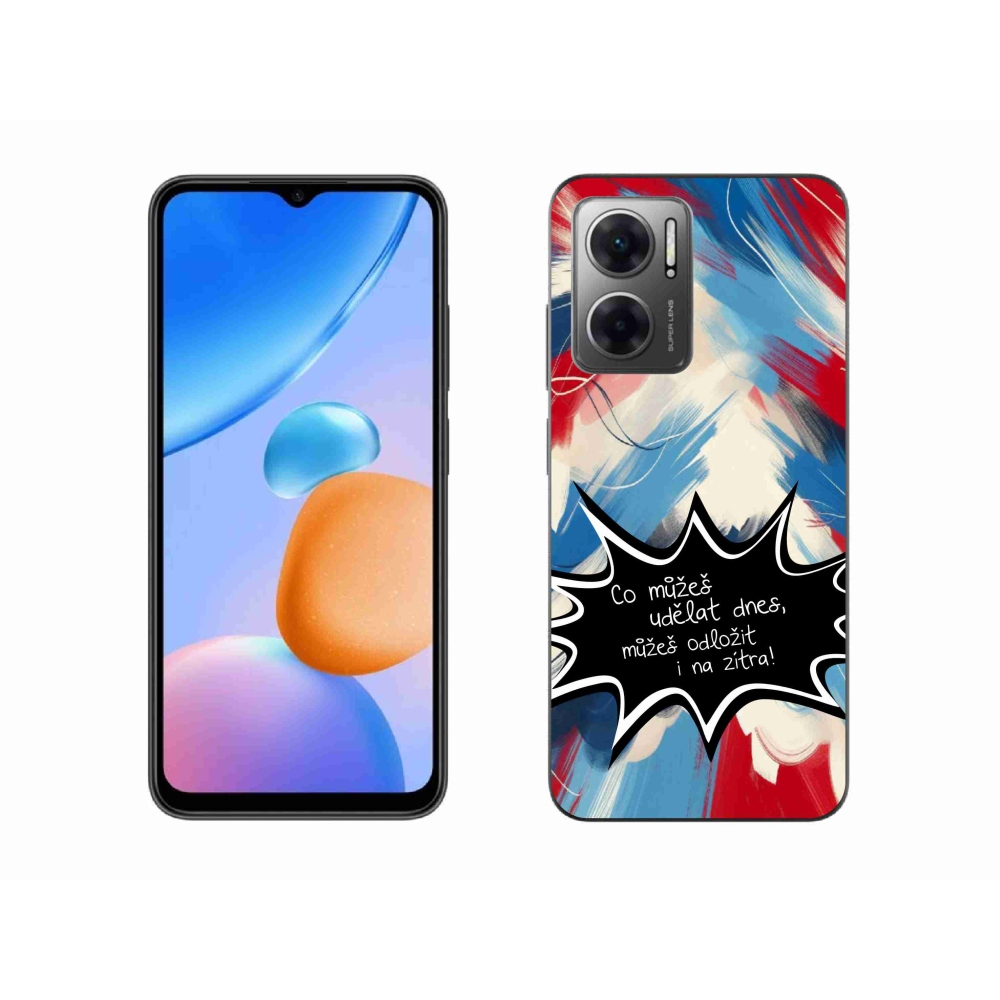 Gelový kryt mmCase na Xiaomi Redmi 10 5G - vtipný text 9 černé pozadí