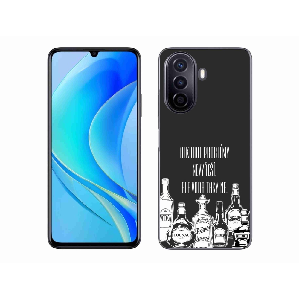 Gelový kryt mmCase na Huawei Nova Y70 - vtipný text černé pozadí