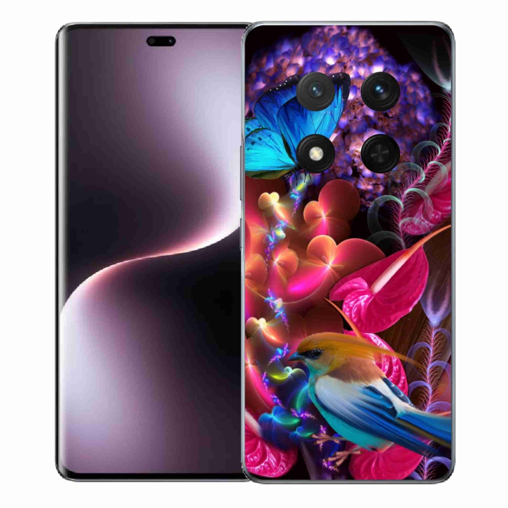 Gelový kryt mmCase na Honor Magic 7 Lite 5G - barevné květiny