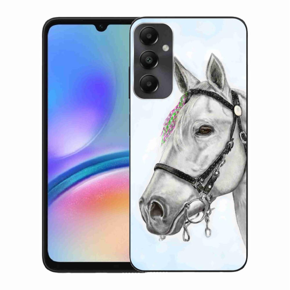 Gelový kryt mmCase na Samsung Galaxy A05s - bílý kůň 1