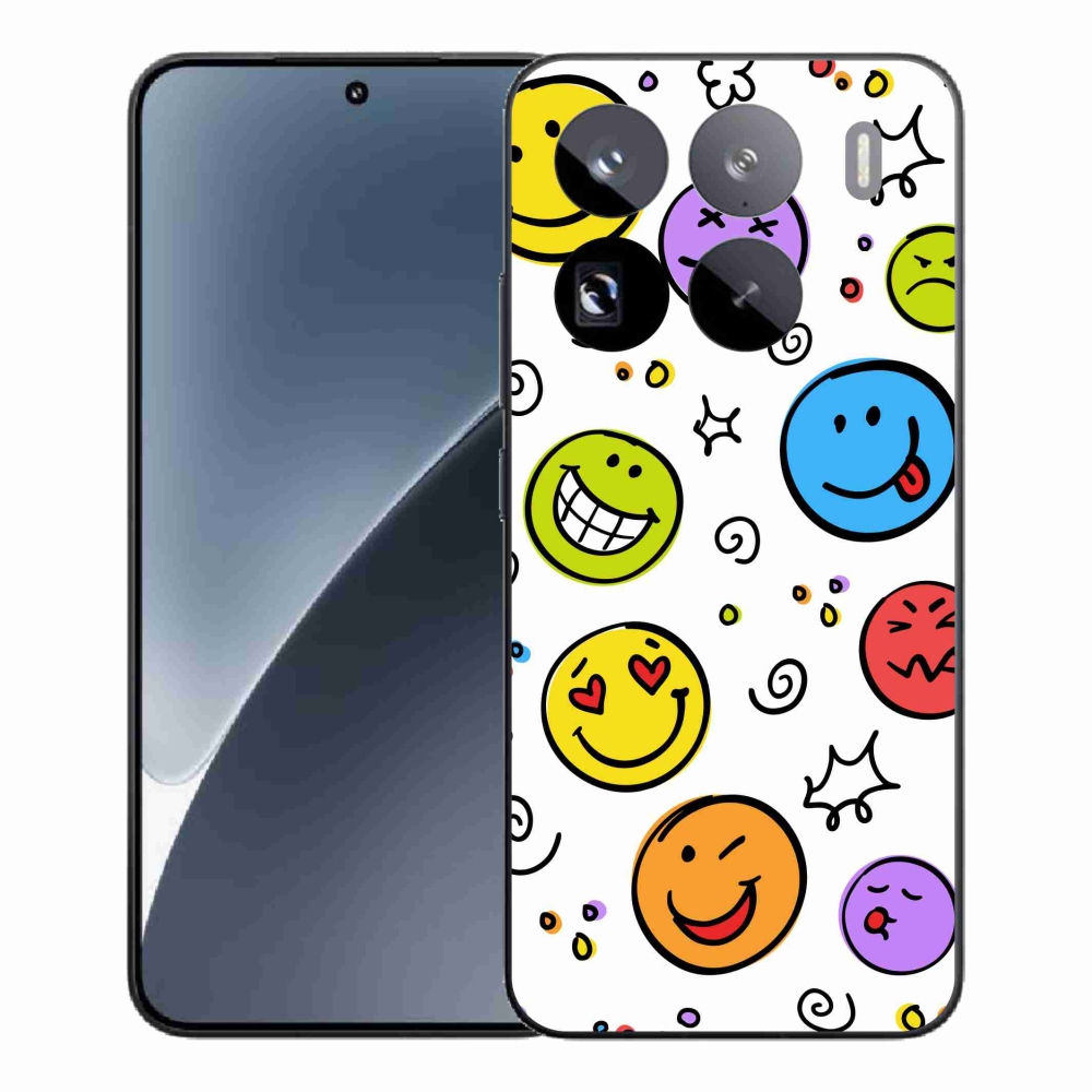 Gelový kryt mmCase na Xiaomi 15 Pro - smajlíci