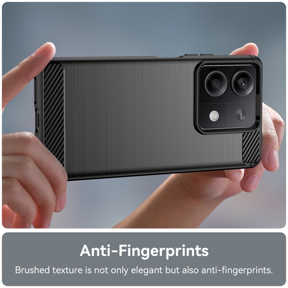 Carbon odolný gelový obal na Xiaomi Redmi Note 13 5G - černý