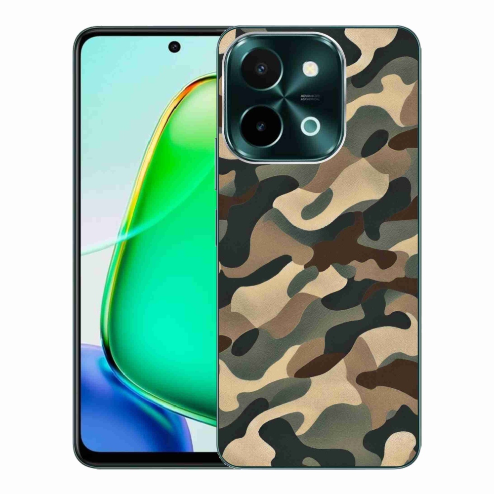 Gelový kryt mmCase na Vivo Y28 - maskáčový vzor 11