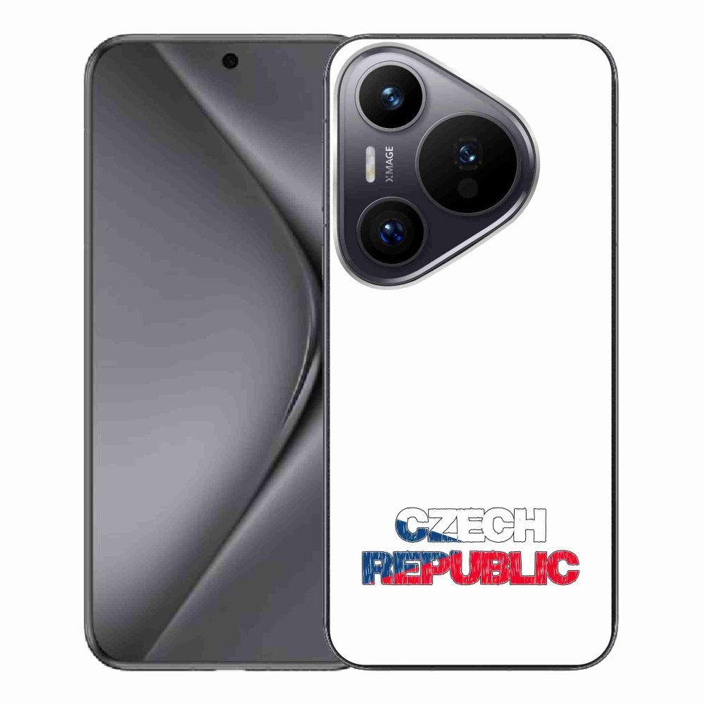 Gelový kryt mmCase na Huawei Pura 70 Pro - Czech Republic bílé pozadí