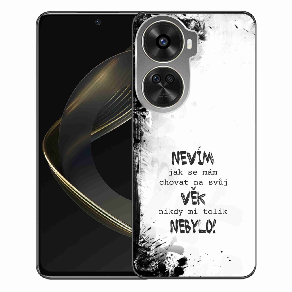 Gelový kryt mmCase na Huawei Nova 12 SE - vtipný text 14 bílé pozadí