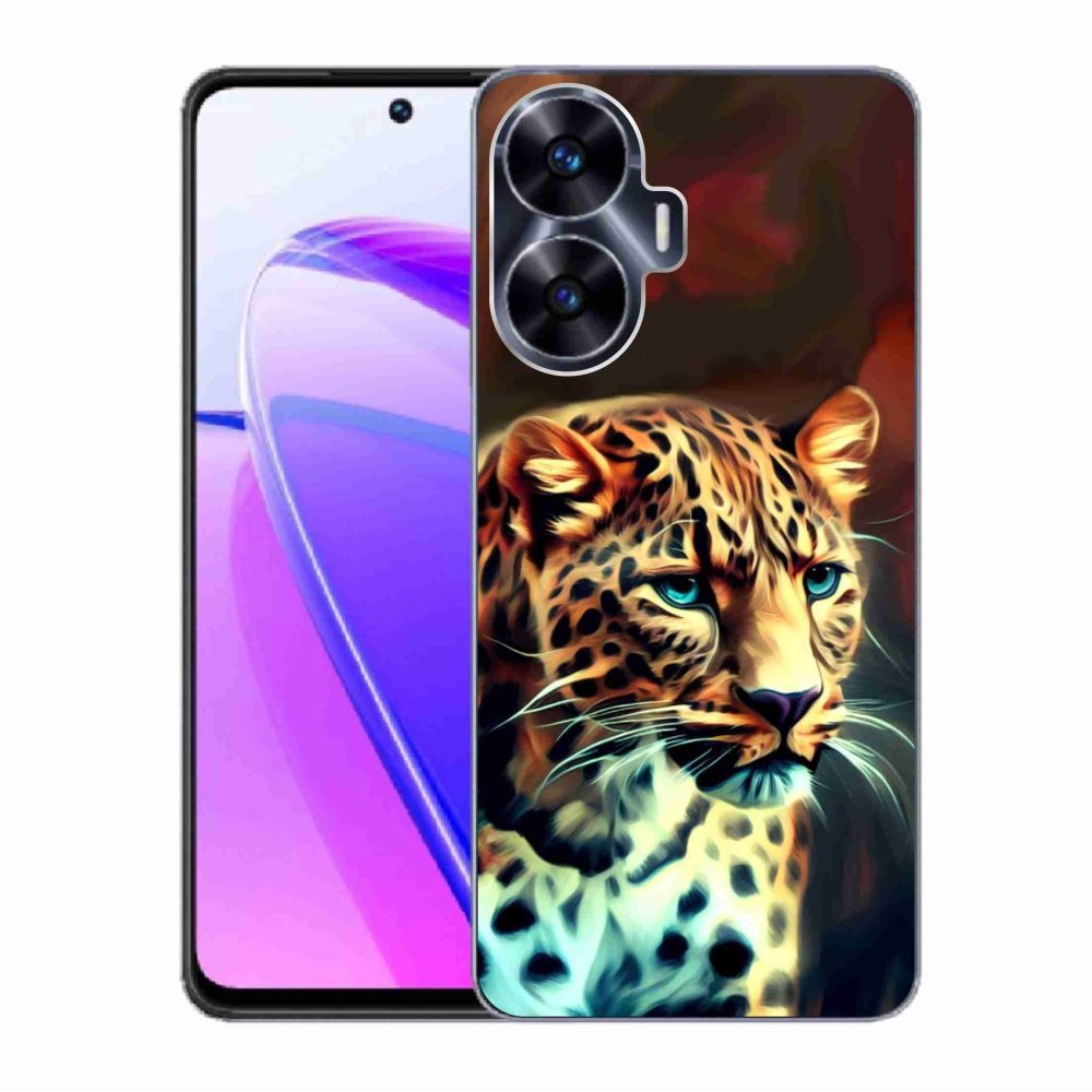 Gelový kryt mmCase na Realme C55 - leopard