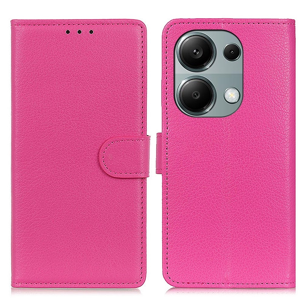 Litchie knížkové pouzdro na Xiaomi Redmi Note 13 Pro 4G/Poco M6 Pro - rose