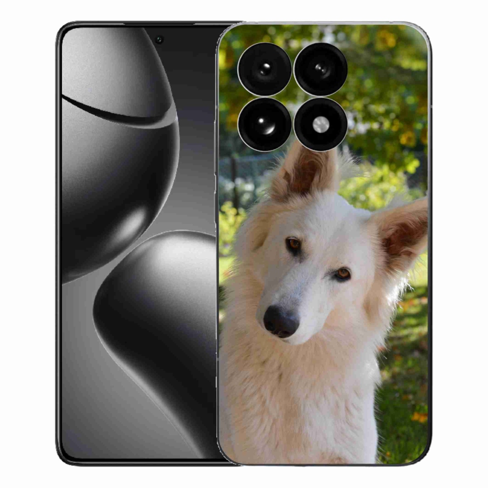 Gelový kryt mmCase na Xiaomi 15T - bílý švýcarský ovčák 1