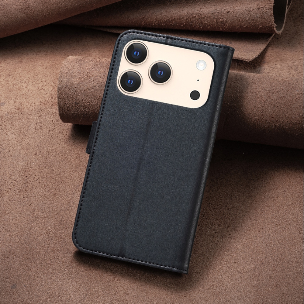 Clover knížkové pouzdro na iPhone 17 Pro Max - černé