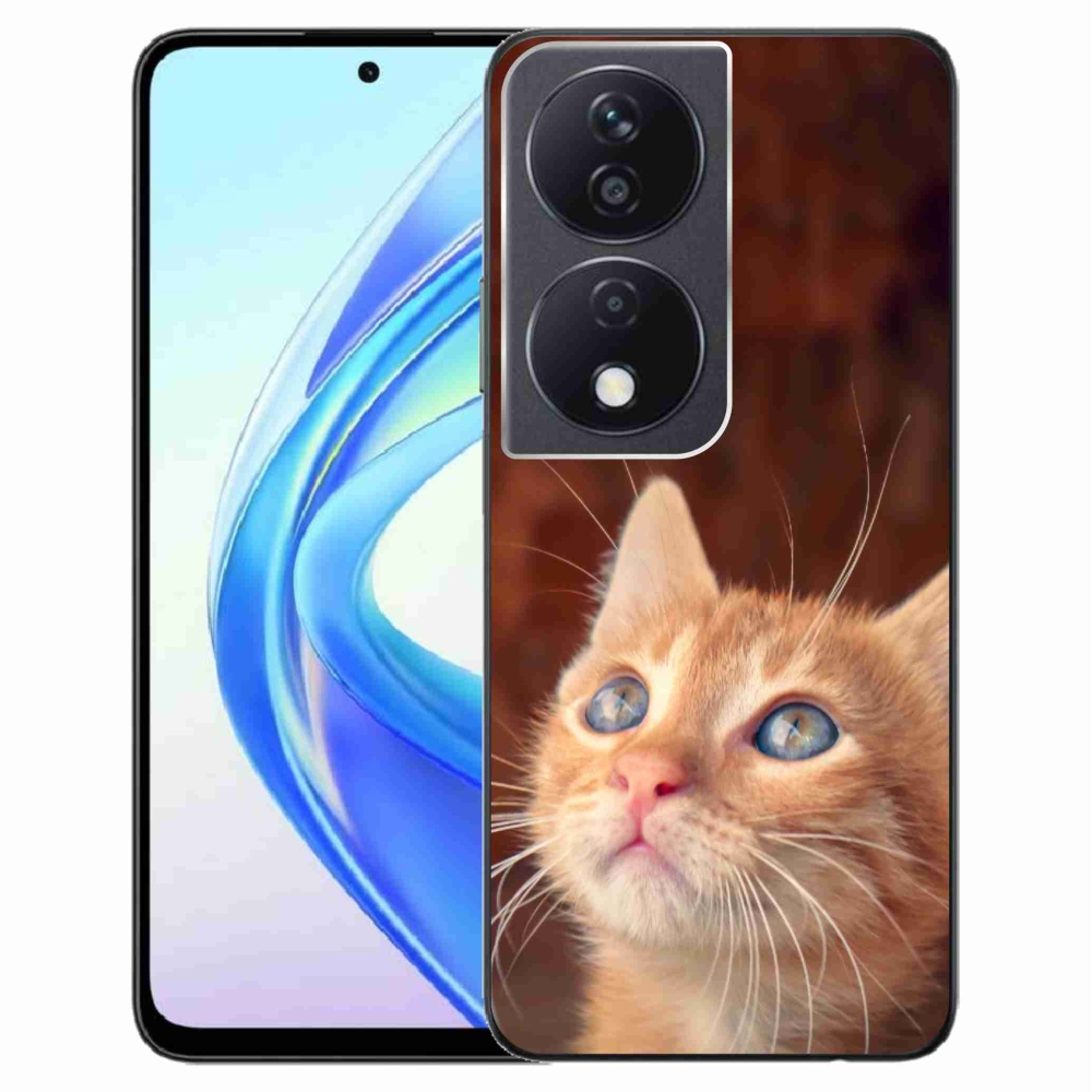 Gelový kryt mmCase na Honor X7b/Honor 90 Smart - motýl a kotě