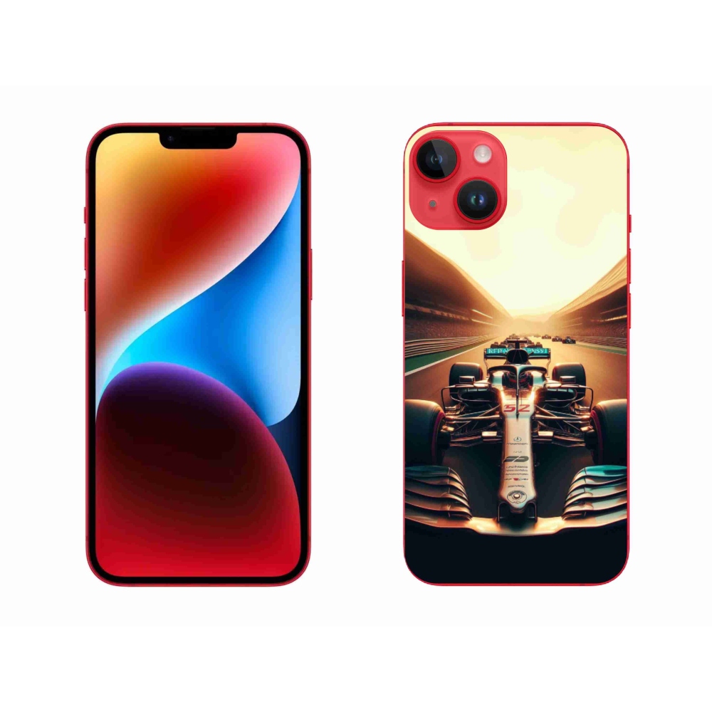 Gelový kryt mmCase na iPhone 14 Plus - formule 1
