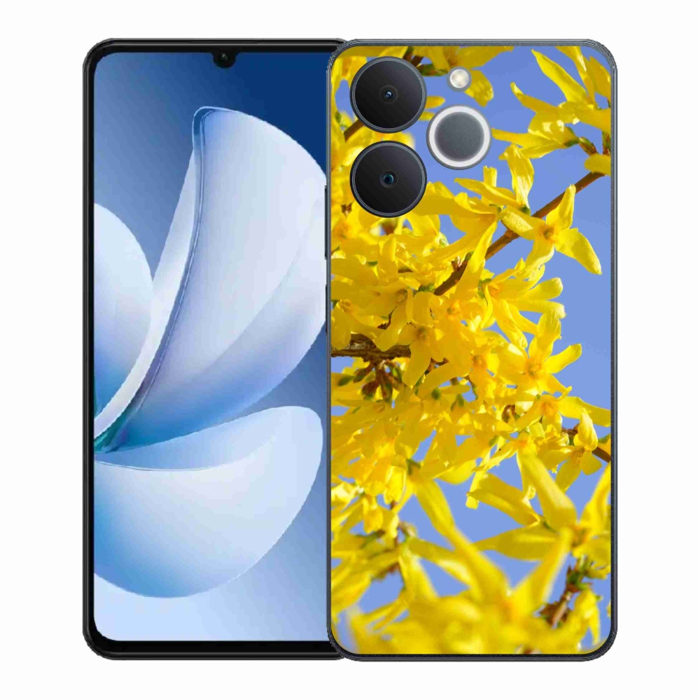 Gelový kryt mmCase na Realme Note 70T - žluté květy