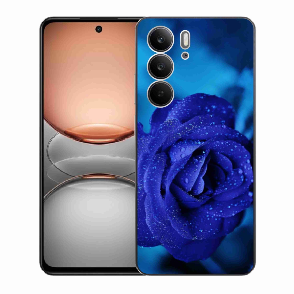 Gelový kryt mmCase na Realme C75 - modrá růže