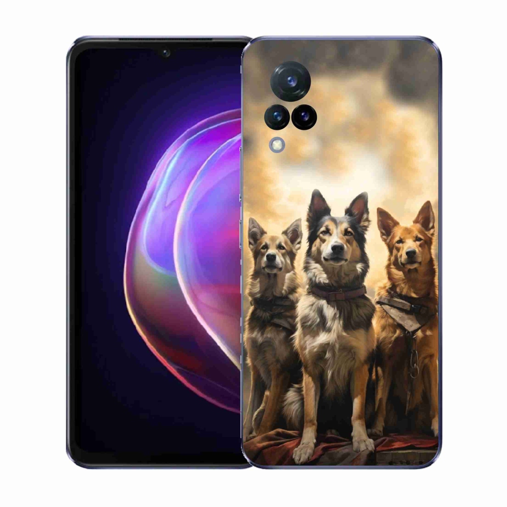Gelový kryt mmCase na Vivo V21 4G/5G - tři psi