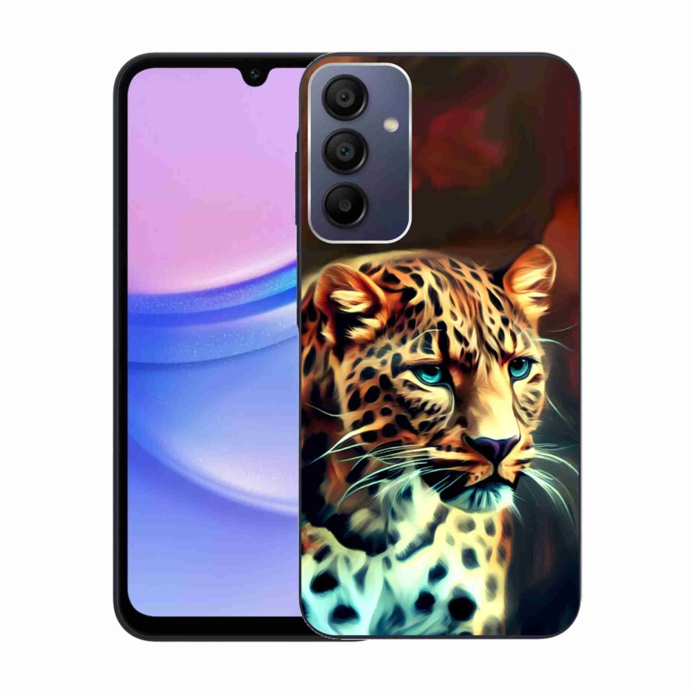 Gelový kryt mmCase na Samsung Galaxy A15 4G/5G - leopard