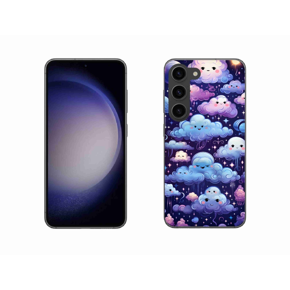 Gelový kryt mmCase na Samsung Galaxy S23 5G - mráčky