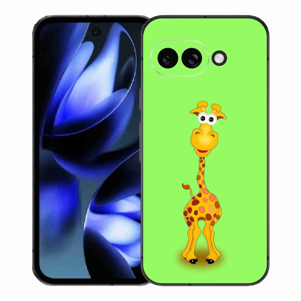 Gelový kryt mmCase na Google Pixel 9a - kreslená žirafa