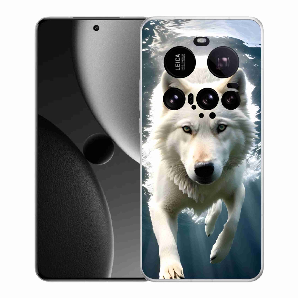 Gelový kryt mmCase na Xiaomi 15 Ultra - bílý vlk