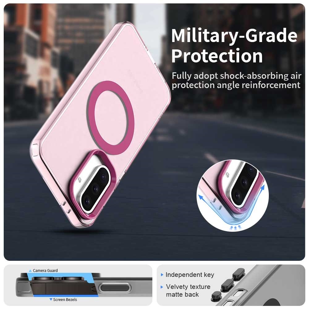 Candy gelový obal s MagSafe na Samsung Galaxy A36 5G/A56 5G - červený