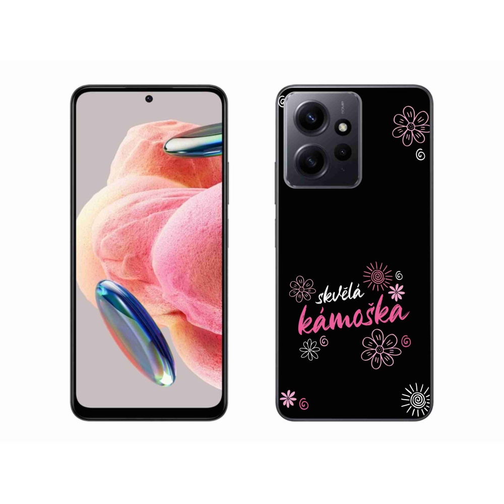 Gelový kryt mmCase na Xiaomi Redmi Note 12 4G - skvělá kámoška černé pozadí