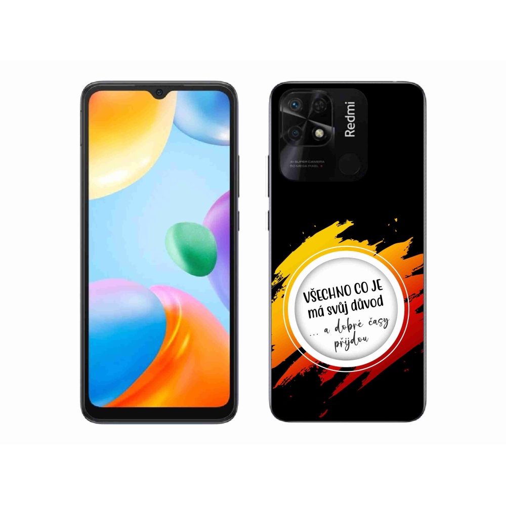 Gelový kryt mmCase na Xiaomi Redmi 10C - citát 3 černé pozadí