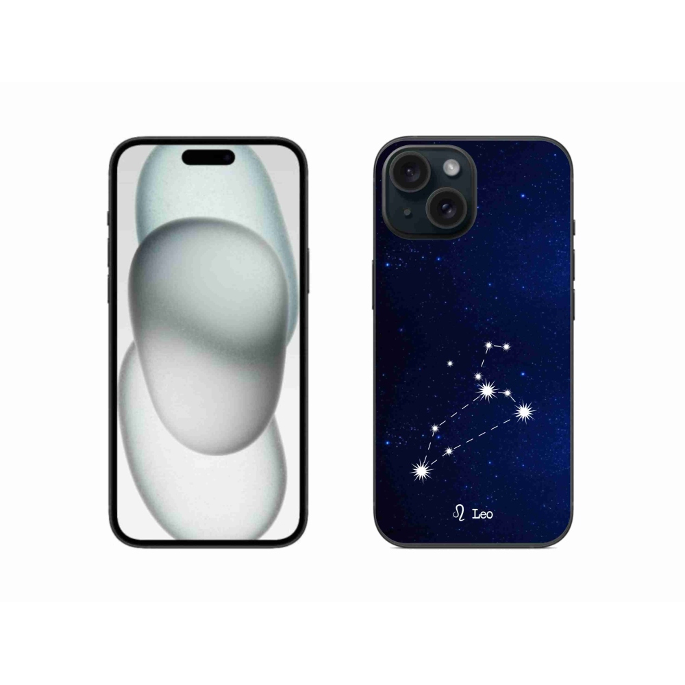 Gelový kryt mmCase na iPhone 15 - souhvězdí Lva
