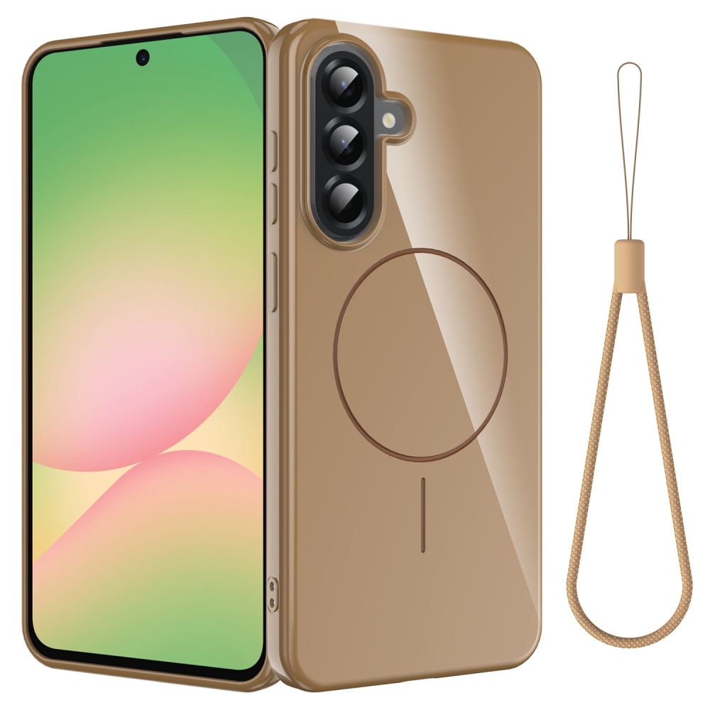 Carry gelový obal s MagSafe na Samsung Galaxy A17 5G - zlatý