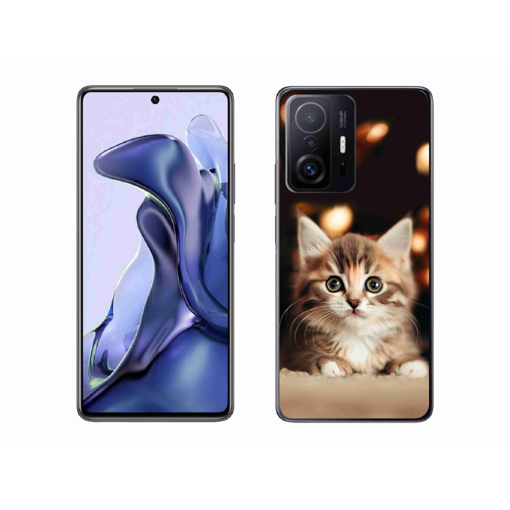 Gelový kryt mmCase na Xiaomi 11T - roztomilé kotě 2