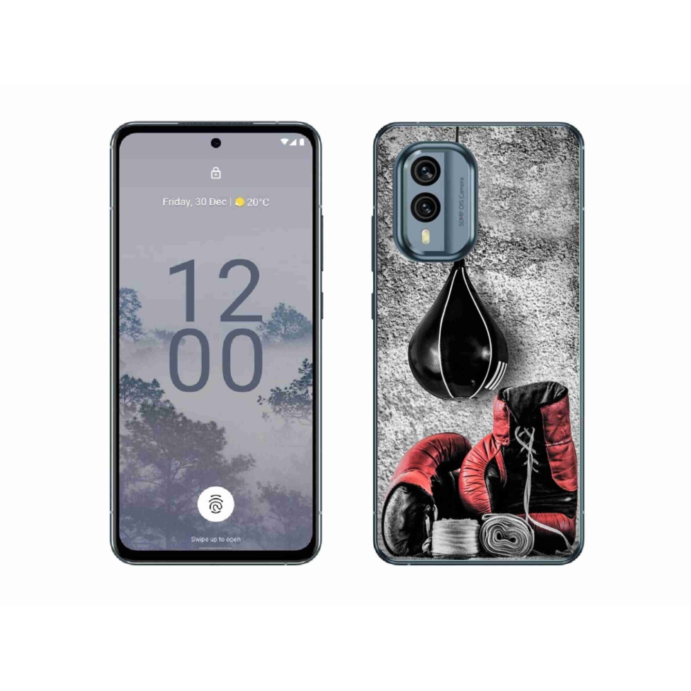 Gelový kryt mmCase na Nokia X30 5G - boxovací pytel a rukavice